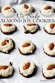 No Bake Almond Joy Cookies Recipe Almond Joy Cookies Baking Recipes Cookies Desserts