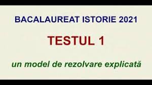 Barem de evaluare și de notare. Bacalaureat Istorie 2021 Testul 1 Un Model De Rezolvare ExplicatÄƒ Youtube