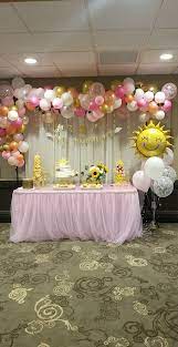 Sunshine Baby Shower Sunshine Baby Showers Girl Baby Shower Decorations Baby Shower Balloons