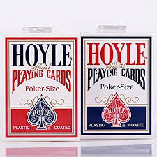 Amazon Com Hoyle Poker Size Playing Cards Pack Of 2 Toys Games