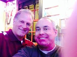 Eating Dinner and drinking Beer in The Dalles, Oregon next to the Railroad  Tracks and this is painted