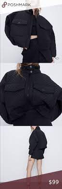Zara Black Padded Jacket Black Padded Jacket Zara Black Faux Suede Fringe Jacket