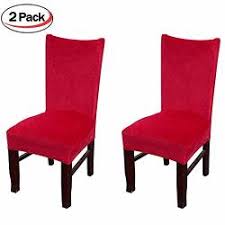 Factoring in different designs, we have reviewed best dining room chair covers to suit your style. Smiry Velvet Stretch Dining Room Chair Covers Soft Removable Dining Chair Slipcovers Set Of 2 Rose Red Reviews Online Pricecheck