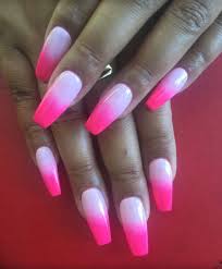Black And Baby Pink Acrylic Nails Acrylic Nails Hot Pink Baby Pink Nail Designs Nails Hair And Nails
