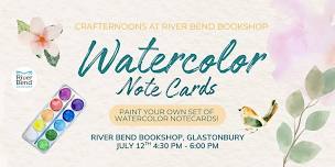 Watercolor Crafternoon at River Bend Bookshop
