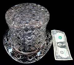 Huge Vintage Fenton Daisy Button Pattern Glass Top Hat Fenton Glass Fenton Glass