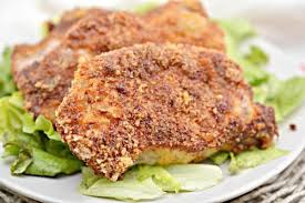 Keto Air Fryer Parmesan Crusted Pork Chops Recipe Parmesan Crusted Pork Chops Delicious Family Meals Parmesan Crusted