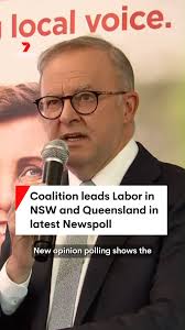 New opinion polling shows the federal coalition has edged ahead of Labor in  NSW and extended its lead in Queensland. #anthonyalbanese #peterdutton  #newspoll #auspol #7NEWS