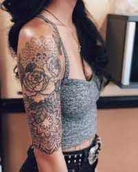 Sleeve tattoos are generally a collaboration between a tattoo artist and the client to demonstrate a personal and unified artistic theme. Sashatattooing Tattoo Tattoosideas Tattooart Tatowierung Tatowierungskunst Tattoidee Tato Tattoos For Women Half Sleeve Sleeve Tattoos For Women Tattoos
