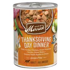 Because the merrick pet care company offers such a wide variety of different foods, you can expect to see a wide range of prices as well. Merrick Grain Free Thanksgiving Day Dinner Wet Dog Food 12 7 Oz Case Of 12 Petco