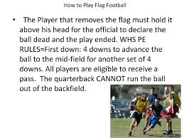 Important changes for 2019 are: Ppt Flag Football History Powerpoint Presentation Free Download Id 1508467