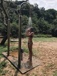 Vacation Water Bikini Girl Shower Tumblr Vacation Outdoor Outdoor Structures