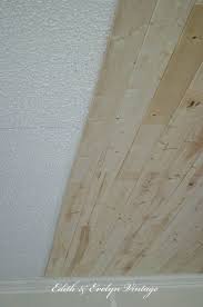 How To Plank A Popcorn Ceiling The Easy Way With Wood Planks Popcorn Ceiling Diy Home Improvement Home Diy