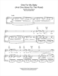 Frank Sinatra One For My Baby And One More For The Road Sheet Music Pdf Notes Chords Jazz Score Guitar Chords Lyrics Download Printable Sku 84979