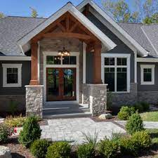 Generally have a rather rustic look and feel, with shingles on the exterior. 75 Beautiful Craftsman Gable Roof Pictures Ideas July 2021 Houzz