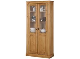 Construction is made of wood. Standing Floor Glass Cabinet Storage Unit Living Room Dining Room Cottage Country House Style 2 Glass Doors Solid Pine Wood 85 X 35 X 180 Centimeter Stain Wax Buy Online In Austria