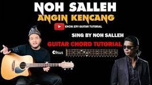 Noh Salleh Angin Kencang Guitar Chord Tutorial Youtube