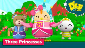 Plush toy didi n friends the kids' fav cartoon animation ever! Three Princesses Didi Friends English Nursery Rhymes Kids Songs Princess For Kids Youtube