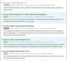 The codec pack contains a plugin for decoding h.264 mvc 3d video. Mega Codeck Pack Windows 10 K Lite Codec Pack Full 15 4 6 Download Windows 10 8 7 Get Pc Apps It Is Easy To Use But Also Very Flexible With Many Options Rojagatoblc