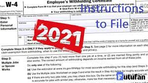 You will be directed to another page. W4 Form Instructions To File 2021 W 4 Forms