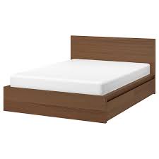 Malm هيكل سرير عالي مع صندوقي تخزين Ikea