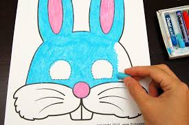 Print out, color and cut out a paper mask outline or use a colored template to make the beautiful mask in seconds. Bunny Masks Free Printable Templates Coloring Pages Firstpalette Com