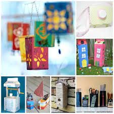 Take a peek at our week! 25 Milk Carton Crafts Or Juice Tetra Pack Crafts Red Ted Art Make Crafting With Kids Easy Fun