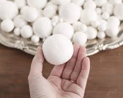 Spun Cotton Balls, Vintage-Style Craft Shapes