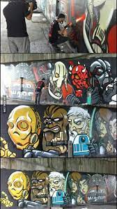 Beautiful Star Wars Graffiti By A Malaysian Artist What Do You Guys Think Star Wars Art Street Art Graffiti Graffiti