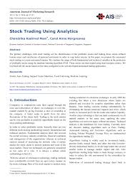 84 clinton ave nyack ny 10960 phone: Pdf Stock Trading Using Analytics