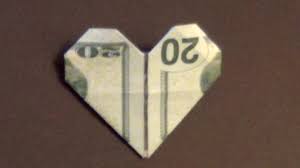 Easy dollar origami heart folding instructions, on how to fold a money heart out of a dollar bill. Dollar Origami Heart Tutorial How To Make A Dollar Heart Youtube