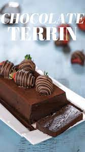 chocolate terrine with chocolate covered strawberries recipe desserts chocolate terrine chocolate desserts