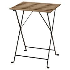 Tarno Table Exterieur Noir Acacia Acier Teinte Gris Brun Teinte Brun Clair Ikea Canada Ikea Wooden Outdoor Furniture Steel Lighting Staining Wood