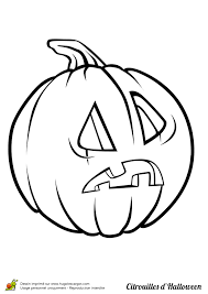Coloriage Citrouille Qui A Peur