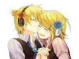 Hd Wallpaper Two Yellow Haired Person Illustration Smile Kagamine Rin Vocaloid Wallpaper Flare