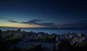 Ocean Night Beach Stonesouthafrica 2048 X 1215 Ocean At Night Beach Scenery Ocean Backgrounds