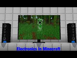 How to make electronics in Minecraft pe 🔊📺🖥📱💻⌨️