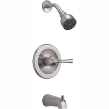 So, if you're in the market for a kitchen faucet, it may be overwhelming to sort through the home improvement store's 2,335 options. Delta Mandara Single Handle 1 Spray Tub And Shower Faucet In Brushed Nickel