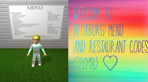 Today i made bloxburg menu decals. Cafe Bloxburg Codes 2018 Youtube