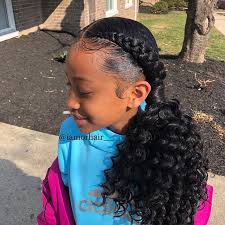 Birthday Hair On This Cutie By D C Stylist Iamorhair That Hair Is Laid Voiceofhair Voiceof Fake Hair Braids Kids Braided Hairstyles Kids Hairstyles Girls