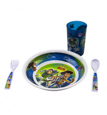 Sold and shipped by hearthsong. 4pc Kids Toy Story Dinner Set