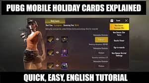 How To Use Holiday Cards In Pubg Mobile English Commentary Youtube
