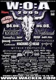 Последние твиты от wacken open air (@wacken). Wacken Open Air 2005 04 08 2005 3 Days Wacken Schleswig Holstein Germany Concerts Metal Calendar