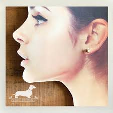 Cubism Pair. Post Earring Set -- (geometric, Silver, Rose Gold, Simple,  Classic, Hexagon Studs, Unisex, Set of 2, Metallic, Gift Under 10)