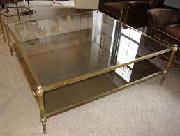 Oversized Square Glass Coffee Table
