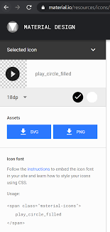 Requires an angular application, angular material installed/configured, and a reference to a. Include Codepoints E G E038 On Website Issue 1110 Google Material Design Icons Github