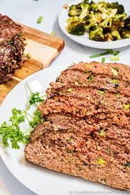 This bacon wrapped meatloaf is inspired by nigella lawson's classic meatloaf recipe. Best Keto Low Carb Meatloaf Recipe Easy Gluten Free