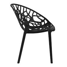Magnifique chaise noire au design original. Chaise Arbre Noire Nature Decouvertes