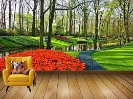 Download and use 10,000+ roses stock photos for free. Buy Avikalp Exclusive Awi7536 Garden Flower Garden Flowers Flower Bed Lawn Brook Hd Wallpaper 243cm X 213cm Online At Low Prices In India Amazon In