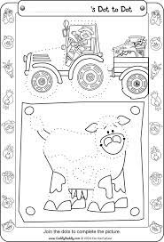 Dot To Dot Farm Worksheet Crafts And Worksheets For Preschool Toddler And Kindergarten Farm Preschool Farm Activities Preschool Kindergarten Worksheets